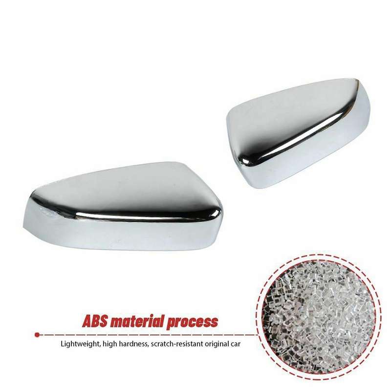 Side Door Mirror Covers Abs for Ford Mustang 2009-2013, Chrome