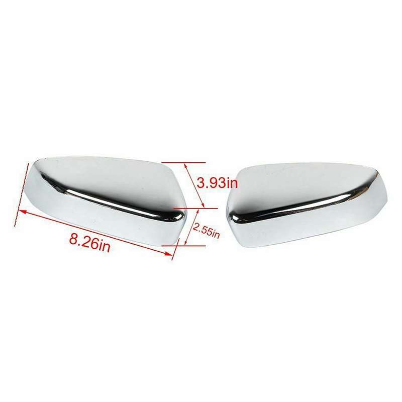 Side Door Mirror Covers Abs for Ford Mustang 2009-2013, Chrome