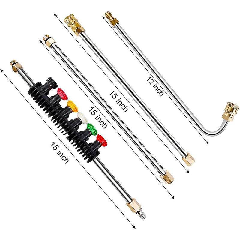 Pressure Washer Extension Wand Set with 6 Nozzle Tips