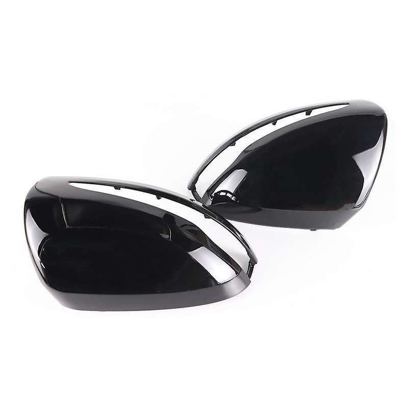 Bright Black Rear Mirror Shell Cover Caps for Mercedes Benz W176 B