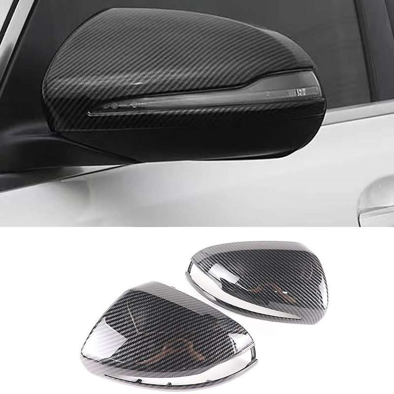 Bright Black Rear Mirror Shell Cover Caps for Mercedes Benz W176 B