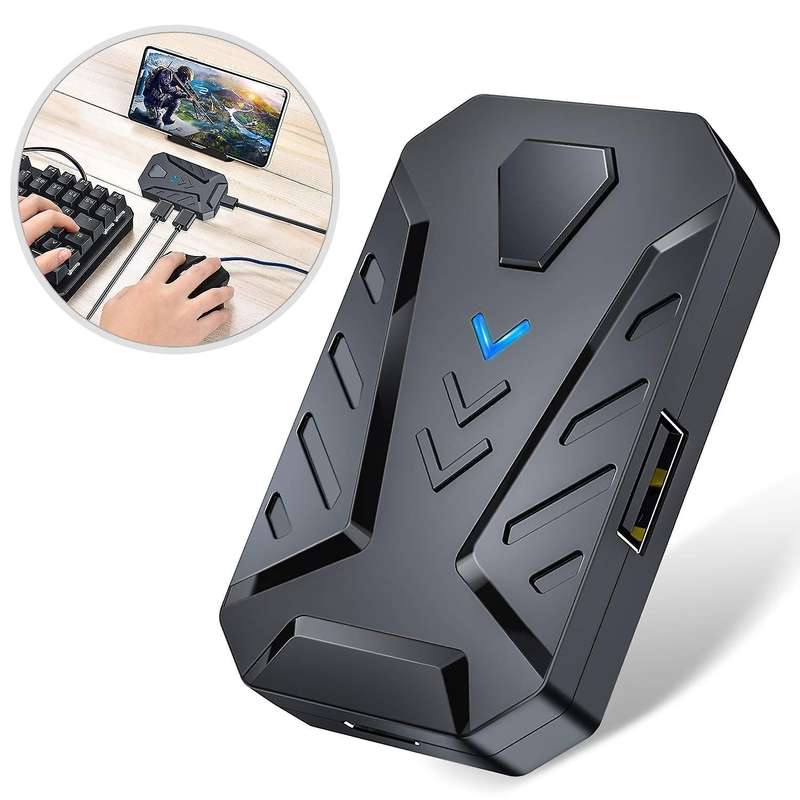 3 In 1 Bluetooth Gaming Keyboard Mouse Converter Combo for Smartphone