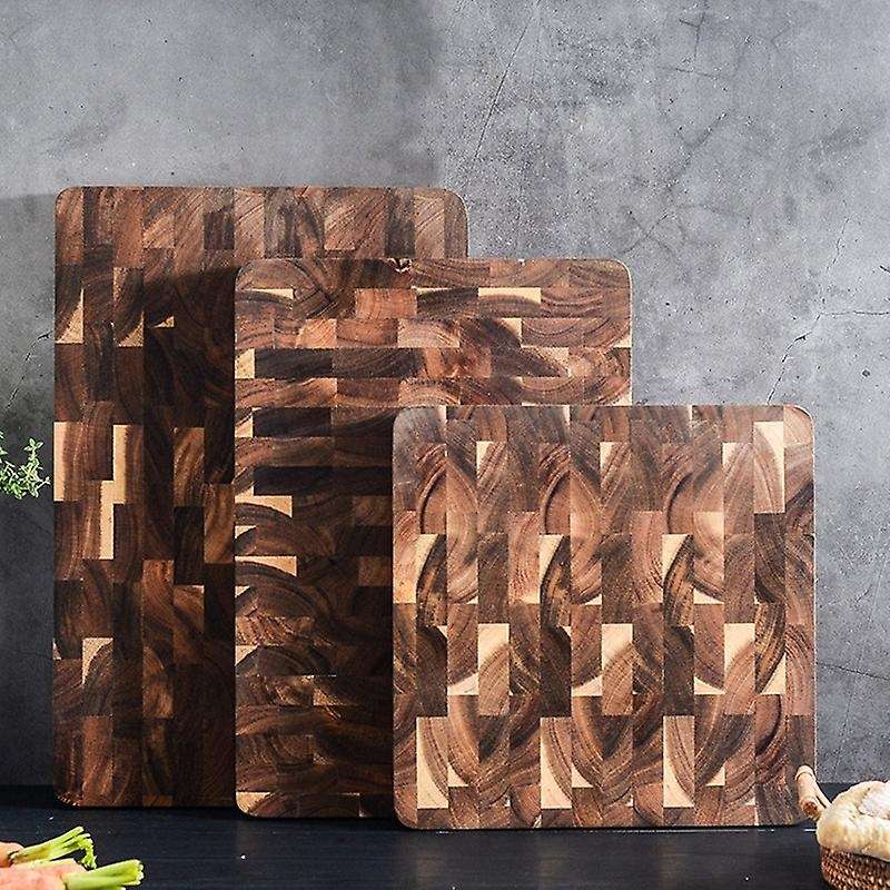 Wood Cutting Board Solid Sturdy Chopping Serving Tray Platter S