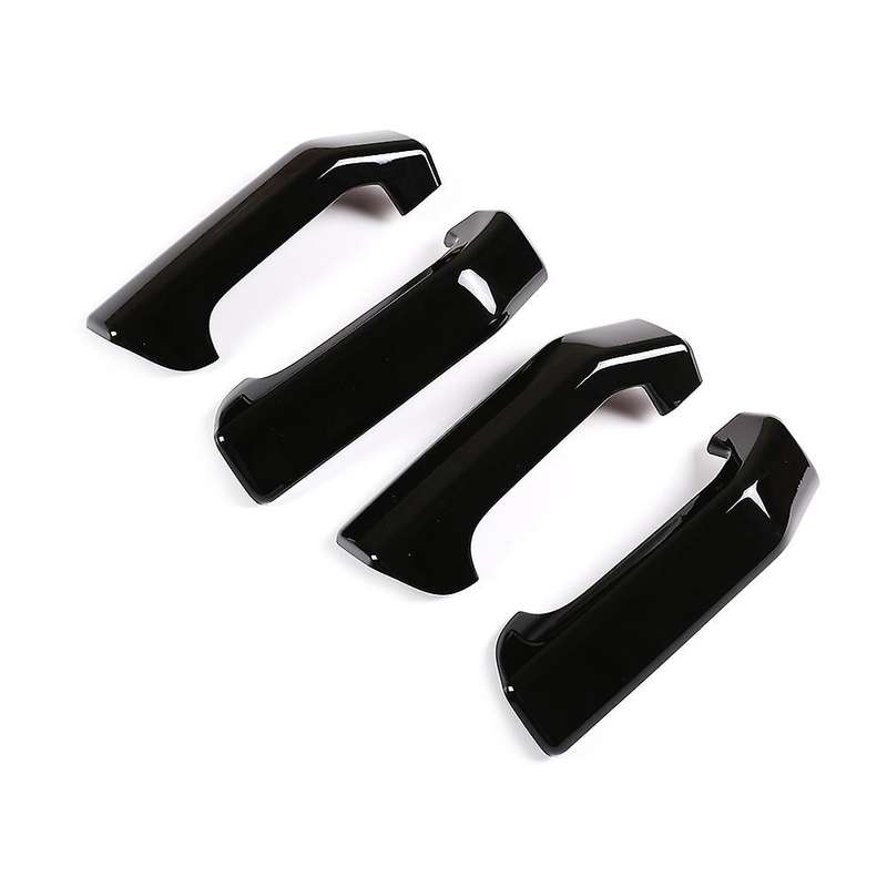Car Inner Door Handle Protection Cover Sticker (black)