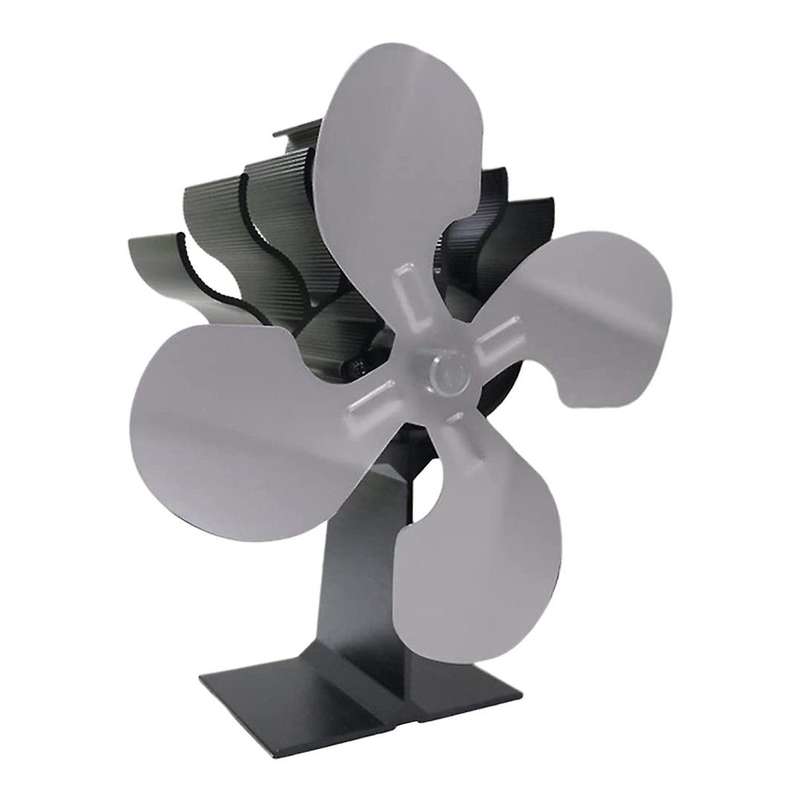 Heat Powered Stove Fan Fireplace Fan for Wood Log Burner Fireplace E