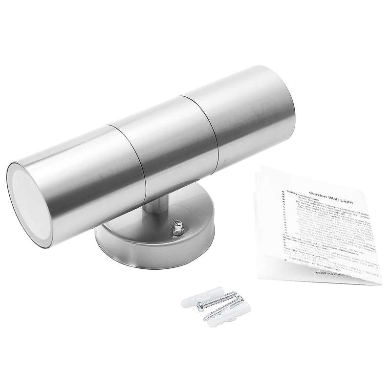 2x Stainless Steel Led Wall Porch Lights 2 X 5w Wall Light Warm Light
