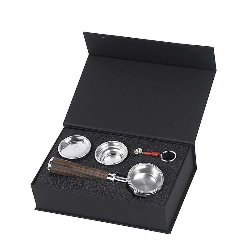 58mm Stainless Steel Binaural Coffee Machine Handle Bottomless B