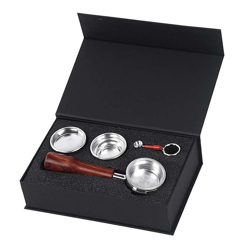 58mm Stainless Steel Binaural Coffee Machine Handle Bottomless F