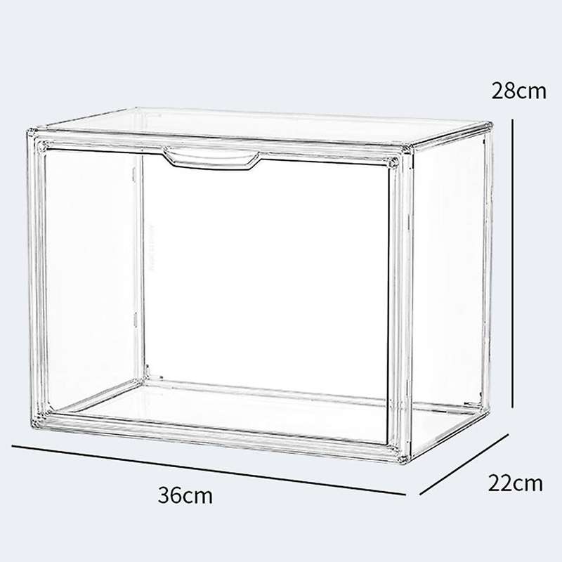 Transparent Desktop Book Organizer Plastic Bookshelf Display Case