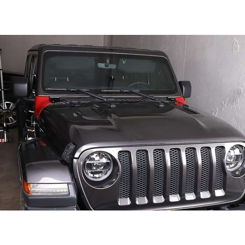 Car Cowl Body Armor Outer Engine Hood Cowling Cover,abs Red
