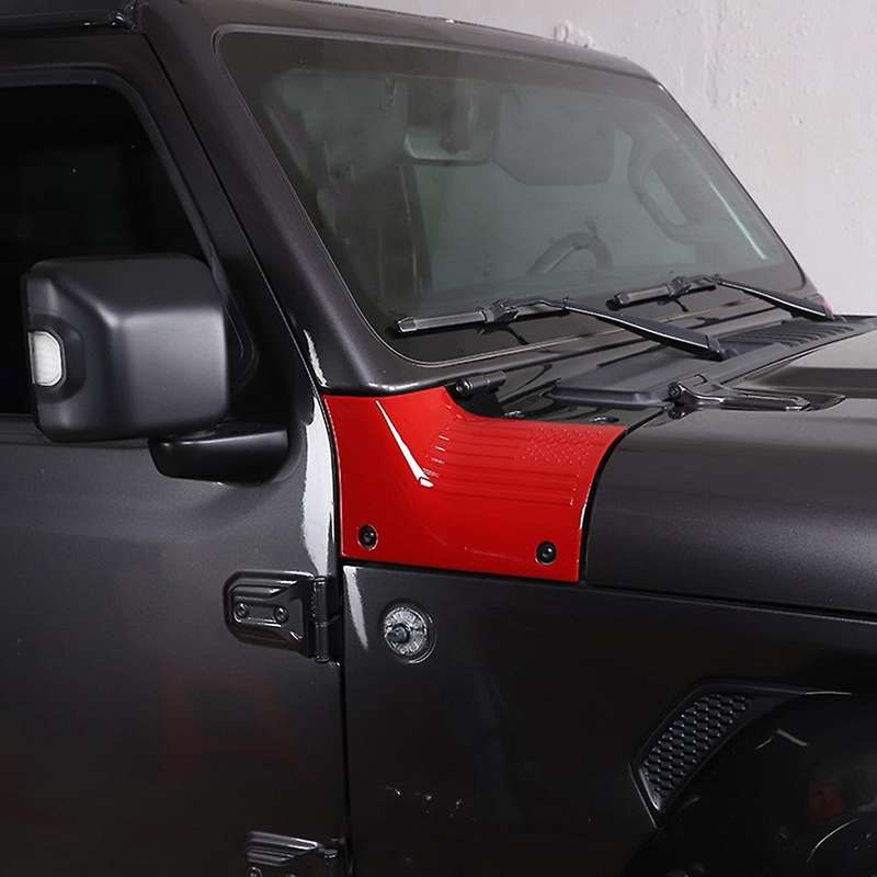 Car Cowl Body Armor Outer Engine Hood Cowling Cover,abs Red