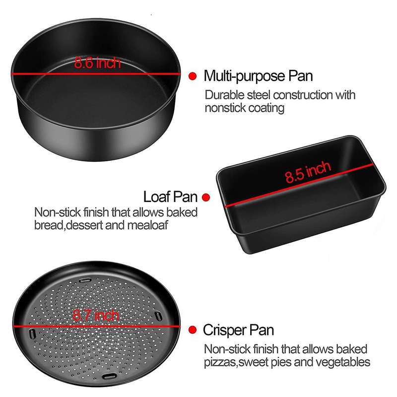 Air Fryer Accessories for 6. 5 Qt and 8 Qt Ninja Foodi,non-stick