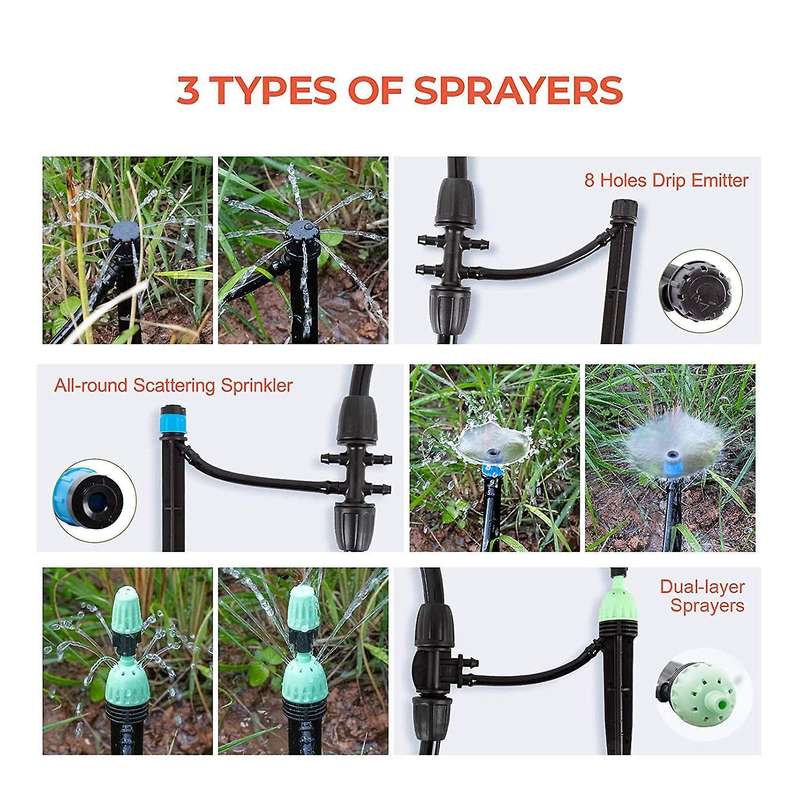 Drip Irrigation Kit,garden Irrigation System Outdoor Plant Watering