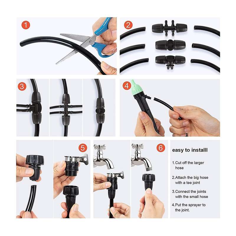 Drip Irrigation Kit,garden Irrigation System Outdoor Plant Watering
