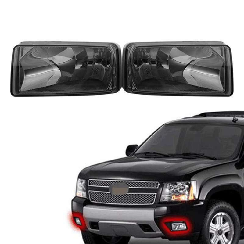 Smoke Lens Front Bumper Fog Light Bulb for Chevrolet Gmc Cadillac