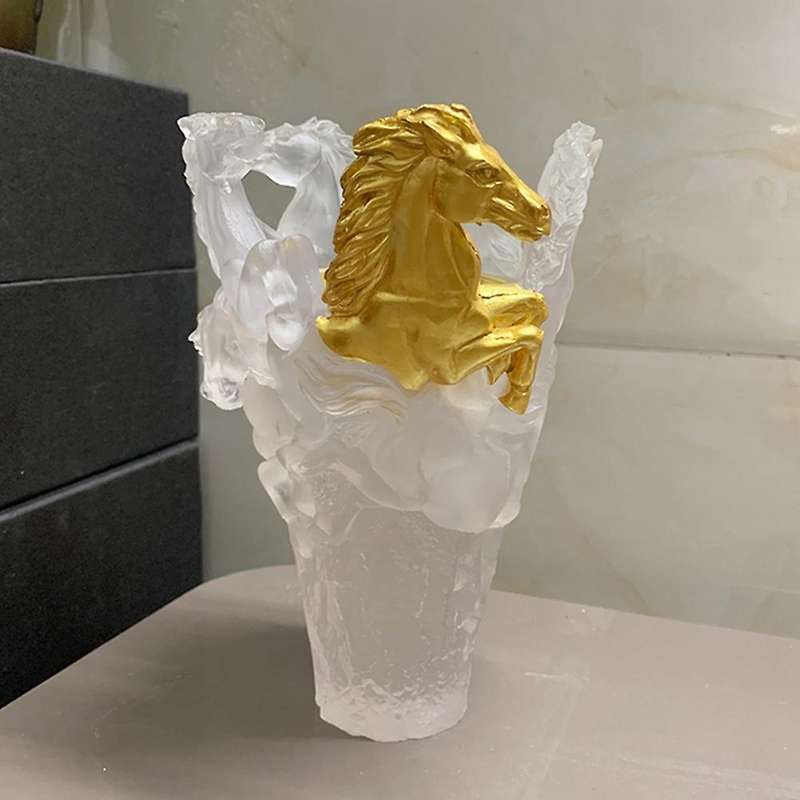 Resin Crystal Incense Burner Base Handicraft Ornaments for Home Decor