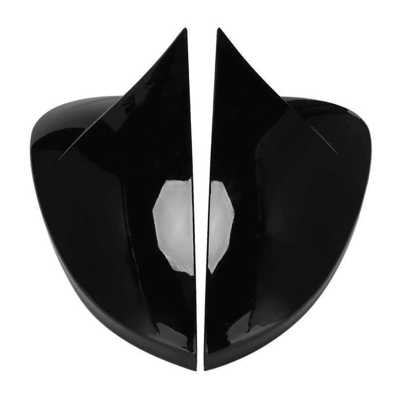 Car Rearview Mirror Cover Horn Style for Skoda Octavia 2015-2021