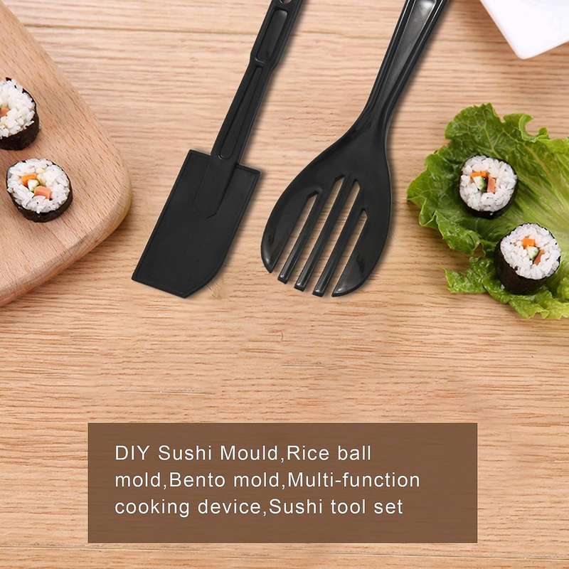 10 Pics/set Diy Sushi Maker Onigiri Mold Rice Mould Kits Bento