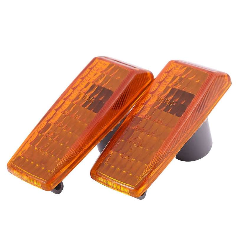 10pcs Car Fender Turn Signal Light Cover Yellow for Mercedes Benz