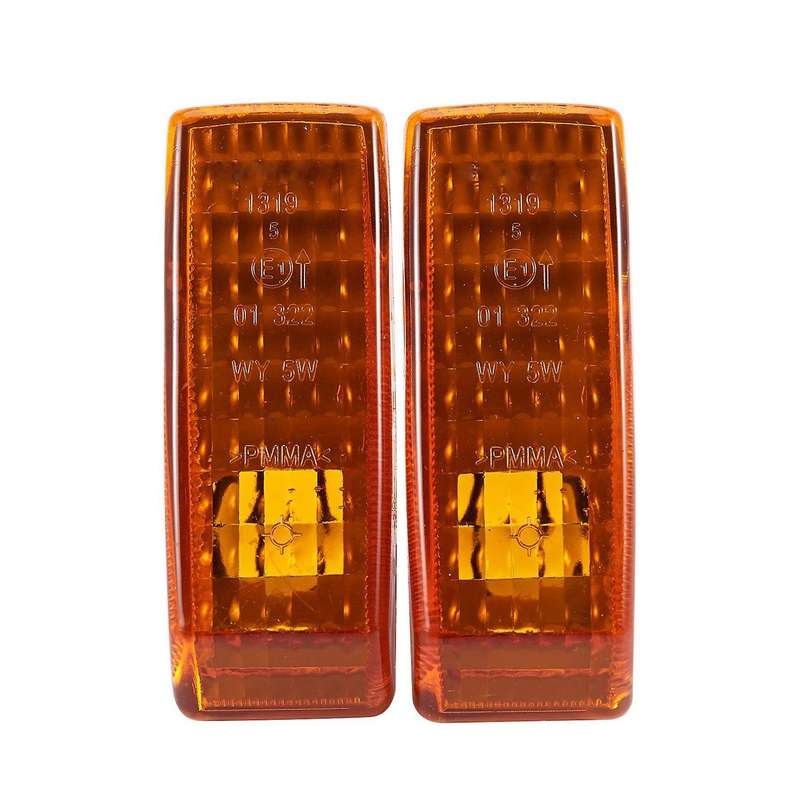 10pcs Car Fender Turn Signal Light Cover Yellow for Mercedes Benz