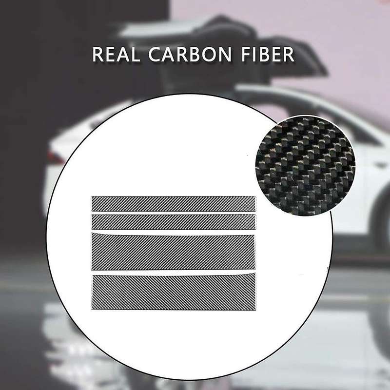 Car Door Sills Protection Cover Carbon Fiber for Tesla Model X
