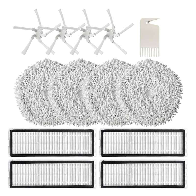 13 Pcs for Xiaomi Dreame W10 W10 Pro Mop Cloth Side Brush Hepa Filter
