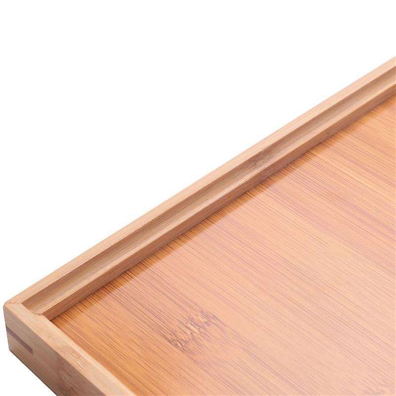 3x Wooden Serving Tray Kung Fu Tea Cutlery Trays Pallet 37x26cm