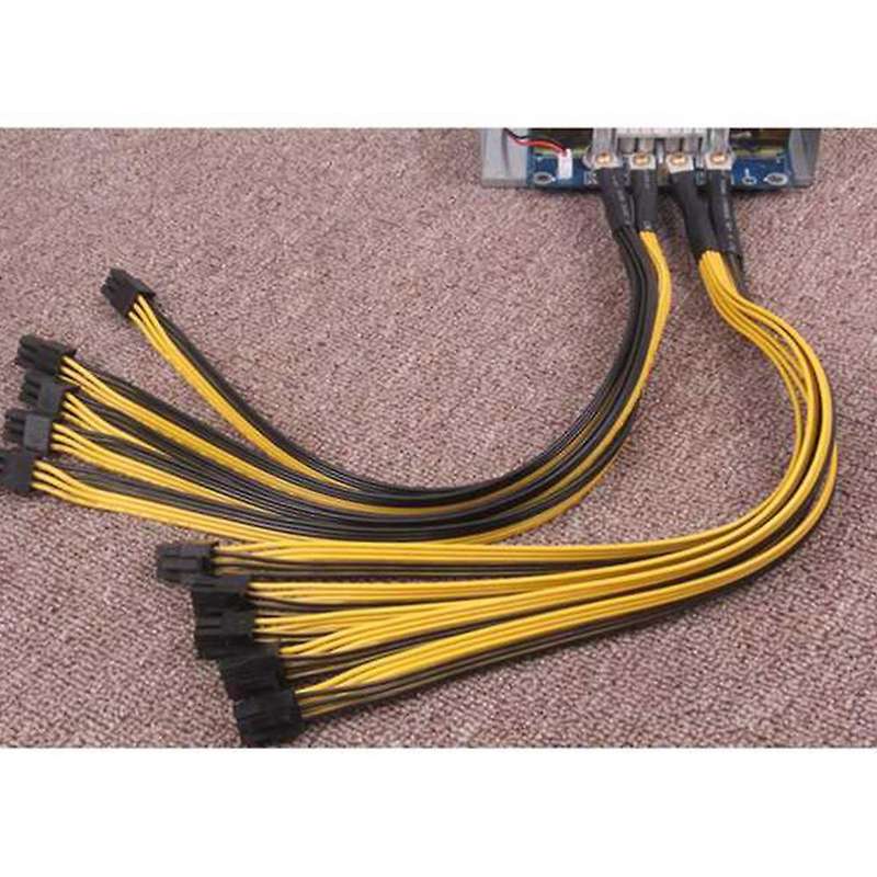 8pcs S7 S9 to 5x Pci-e Pcie 6pin Gpu Graphics Card Splitter Power