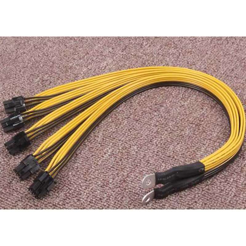 8pcs S7 S9 to 5x Pci-e Pcie 6pin Gpu Graphics Card Splitter Power