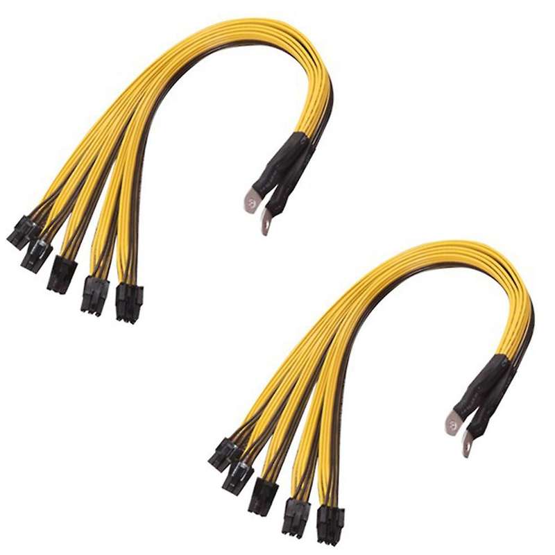 8pcs S7 S9 to 5x Pci-e Pcie 6pin Gpu Graphics Card Splitter Power