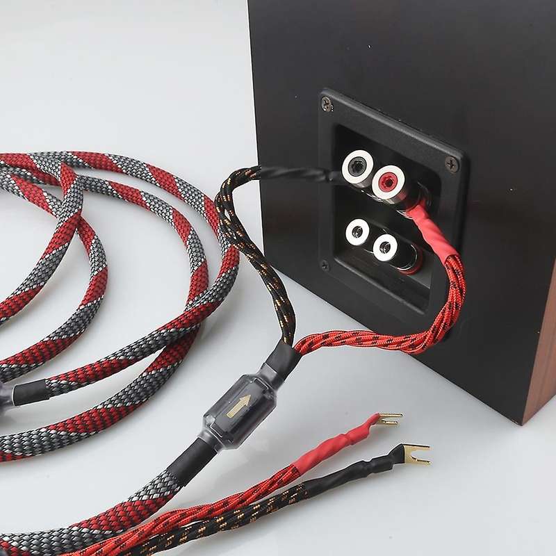 One Pair Oxygen-free Copper(ofc)audio Hifi Speaker Cable(16cores Y-y)