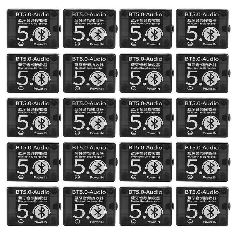 20 Pcs Bt5.0 Audio Receiver Mp3 Bluetooth Decoder Lossless with Case