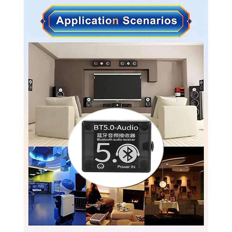 20 Pcs Bt5.0 Audio Receiver Mp3 Bluetooth Decoder Lossless with Case