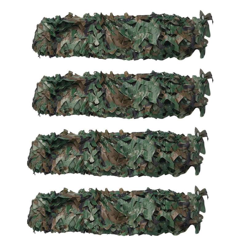 4x Hunting Camouflage Nets Woodland Camo Netting Blinds Great,3mx2m