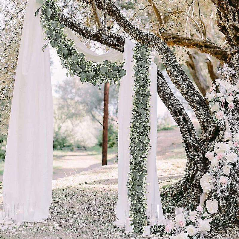 Eucalyptus Wreath,faux Eucalyptus Leaves Vines,rayon Green Wreath
