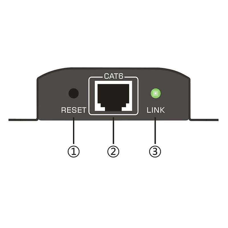 4k Hdmi-compatible Extender 60m Rj45 Transmitter Tx/rx Us Plug