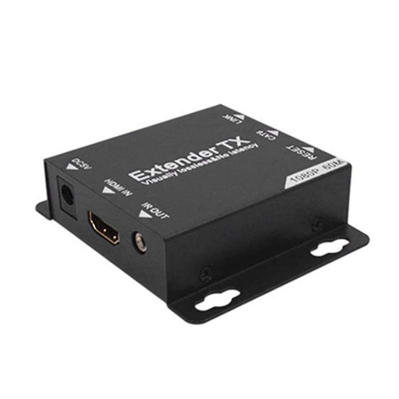 4k Hdmi-compatible Extender 60m Rj45 Transmitter Tx/rx Us Plug
