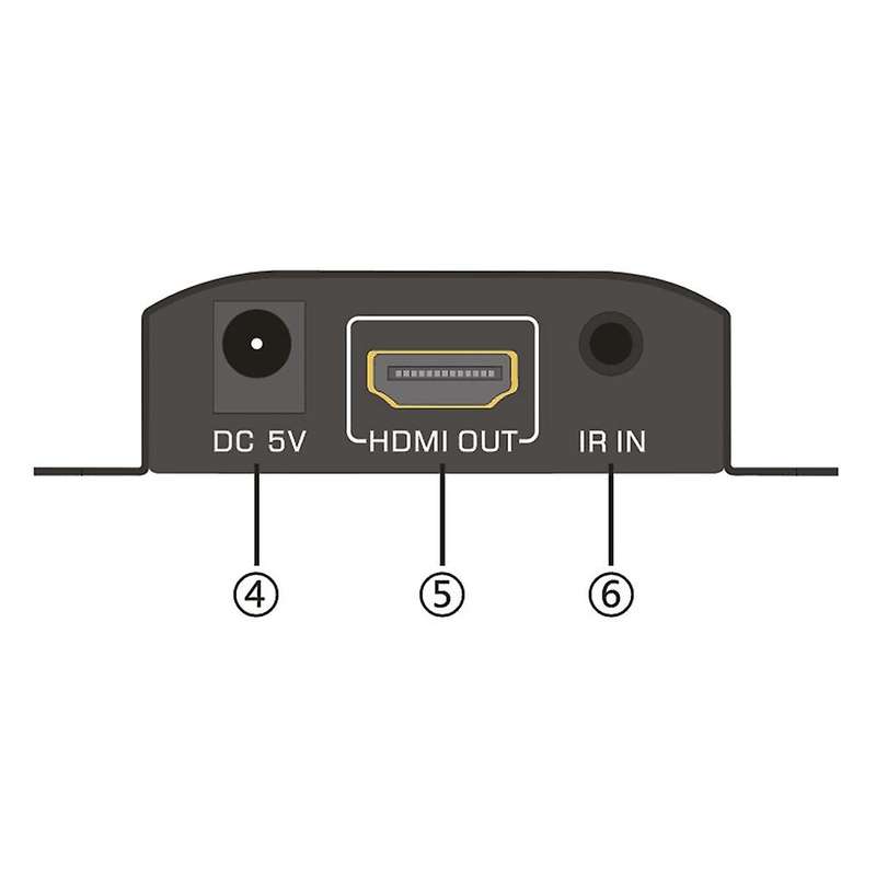 4k Hdmi-compatible Extender 60m Rj45 Transmitter Tx/rx Us Plug