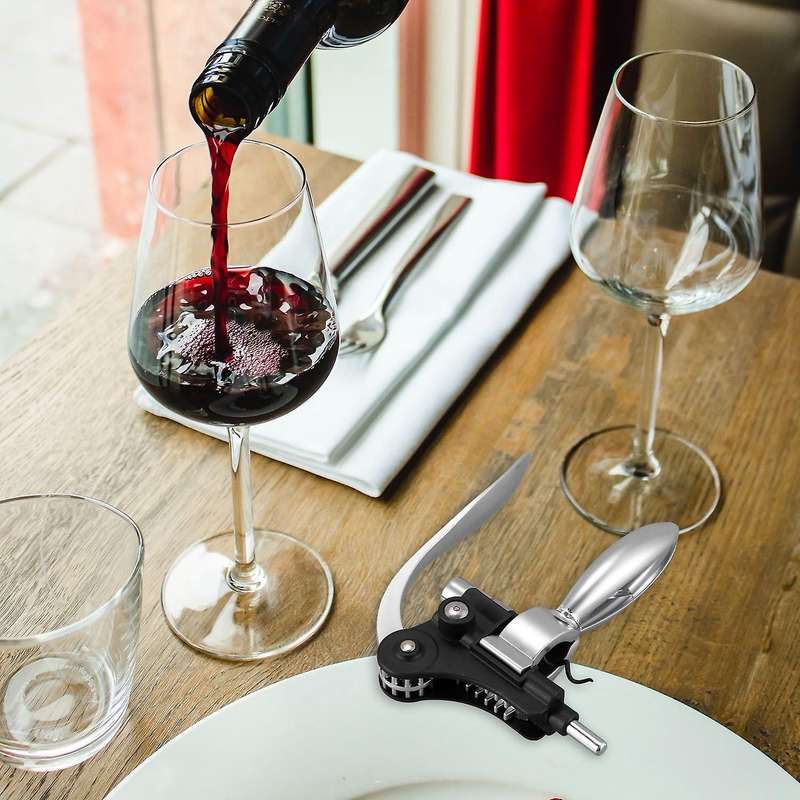 Red Wine Bottle Opener Set Alloy Opener Stopper Pourer