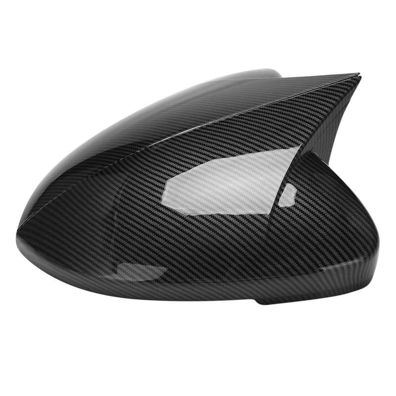 Carbon Fiber Car Rearview Mirror Cover Horn Style for Skoda Octavia