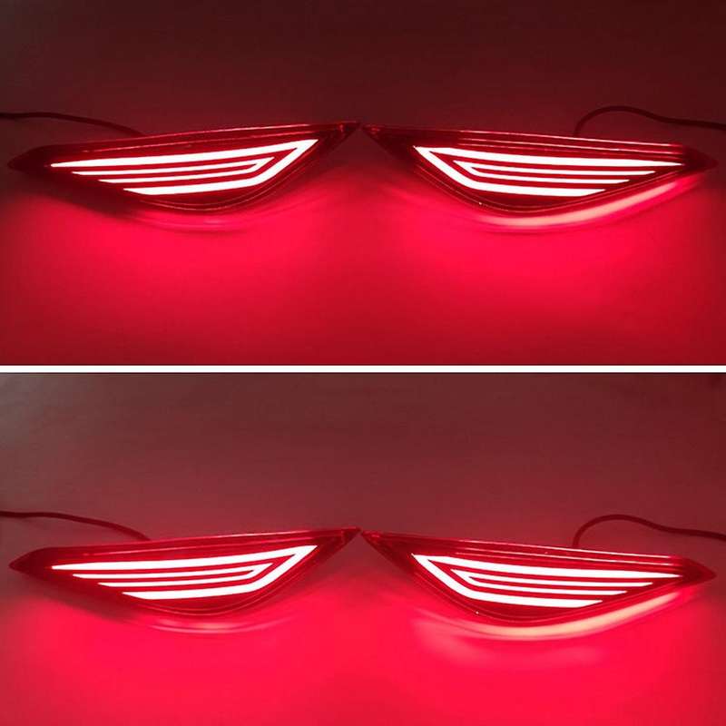 1 Pair 2-in-1 Functions Led Rear Fog Lamp for Toyota Rush 2018 - 2020