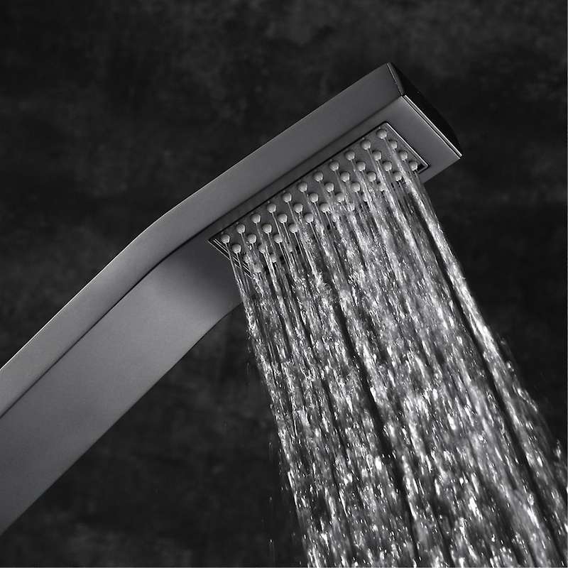 Hand Shower Set Wall Mounted Hand Held Brass Shower Head Abs, B
