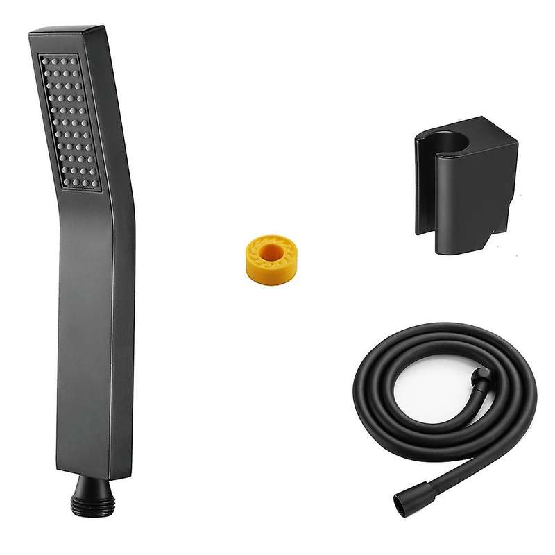Hand Shower Set Wall Mounted Hand Held Brass Shower Head Abs, B