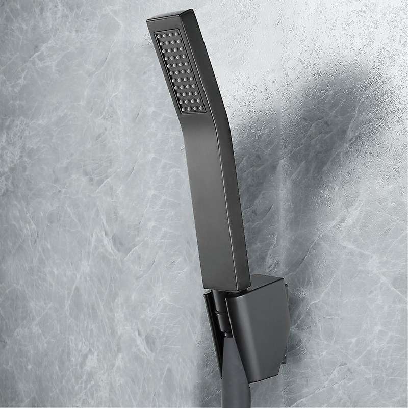 Hand Shower Set Wall Mounted Hand Held Brass Shower Head Abs, B