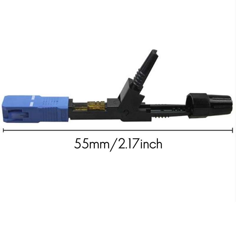 100pcs Sc Upc Fast Connector Embedded Sc Upc Adapter 55mm Assembly