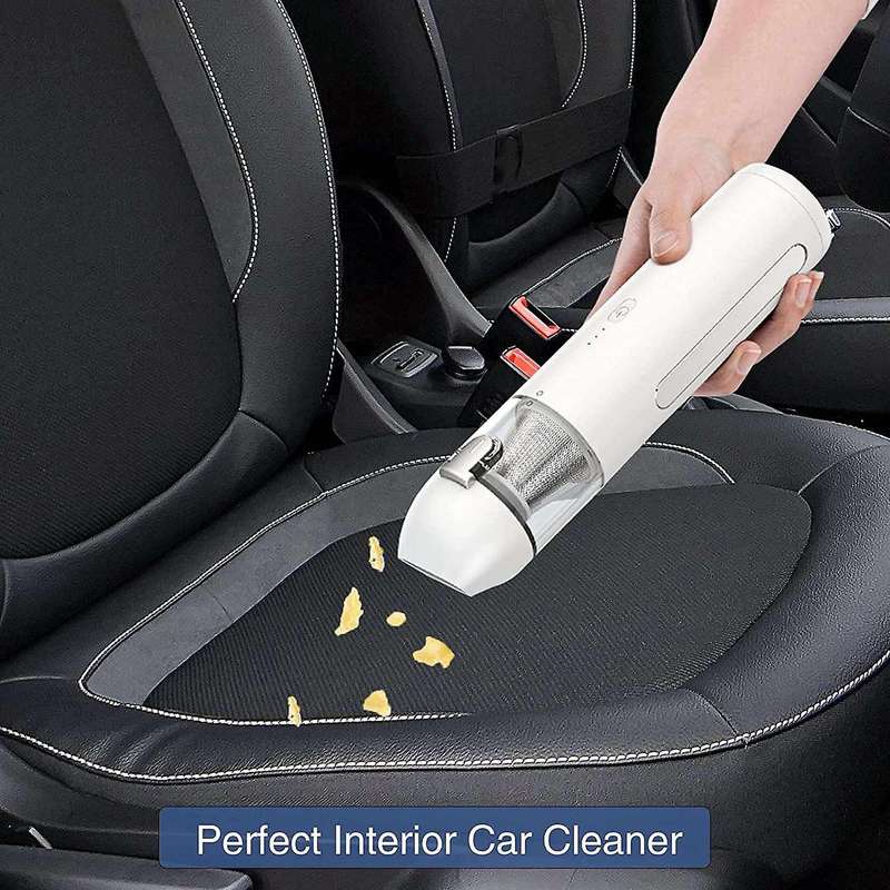 Handheld Vacuum Cleaner Car Vacuum Cordless Portable Vacuum -white