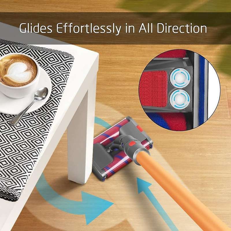 360degrees Floor Nozzle with Soft Rollers Brush Head