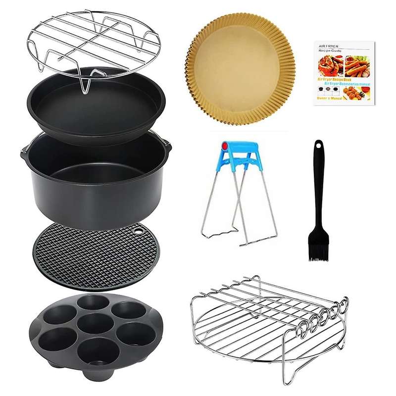 9 Inch Air Fryer Accessories,for 5.8qt Or Larger Deep Air Fryer