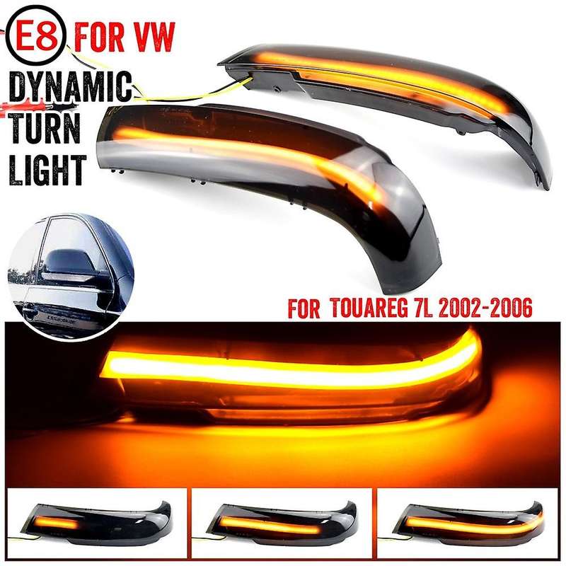 2pcs Rearview Led Turn Signal Lights for Touareg 7l 2002-2006