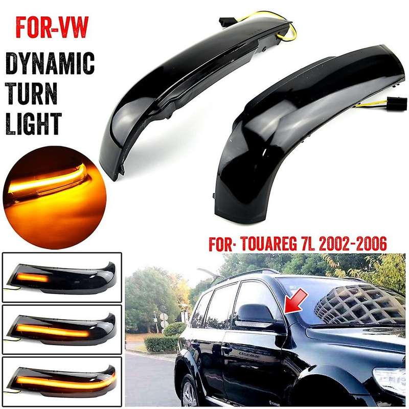 2pcs Rearview Led Turn Signal Lights for Touareg 7l 2002-2006